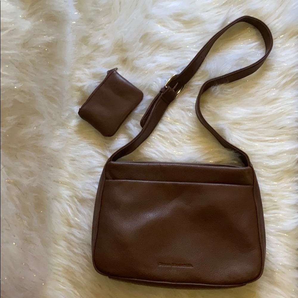 Brown Stone Mountain shoulder purse